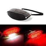 Evomosa Motorcycle Taillight Universal Brake Stop Light ATV Tail Light for Harley Honda BMW Suzuki