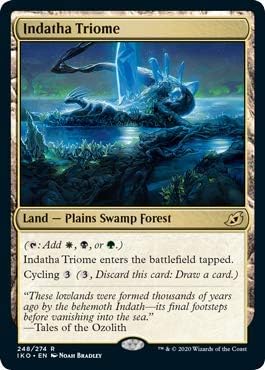 Amazon Com Magic The Gathering Indatha Triome Foil Ikoria Lair Of Behemoths Toys Games