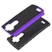 LG G4 Case, LK LG G4 Case [Drop Protection] [Shock Absorption] Hybrid Dual Layer Armor Defender Protective Case Cover for LG G4 (Purple)