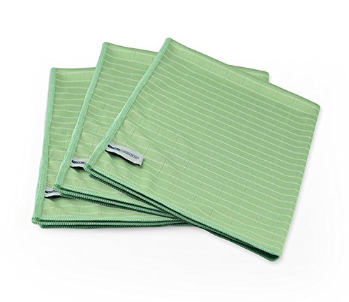 Turboprodukte Bamboo Tea Towels - Super Absorbent & Ultra Soft - Perfect for the Home and Office, light green, 3 (EU)