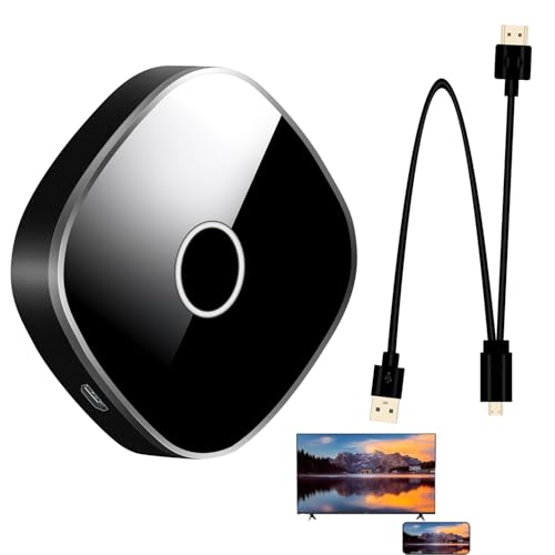 Wireless Display Adapter,4K HDMI Display Dongle Adapter, 2.4/5G Screen mirroring Adapter for TV,for/Android/iOS/Windows/MacOS/HarmonyOS，Compatible Miracast, AirPlay, DLNA