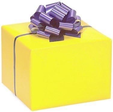 Solid BRIGHT YELLOW Gift Wrap Wrapping Paper 16 Foot Roll - Bridal Wedding Anniversary Birthday