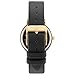WRISTOLOGY Stella Womens Gold Black Boyfriend Watch Changeable Leather Strap Band