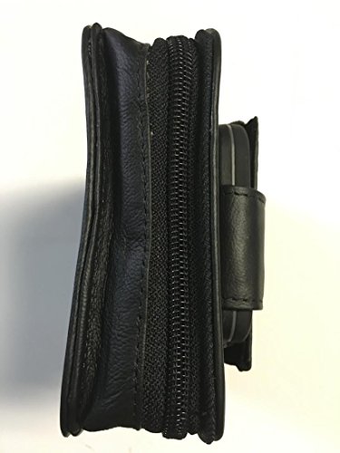 Black Leather Concealment Gun Holster Fits Glock 42 and Holds Iphone 6 All-in-one - Thumbnail 2