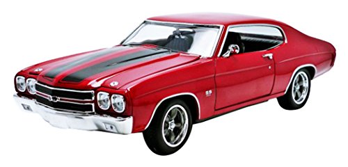 Greenlight 1:18 Fast and Furious (2009) - Dom's 1970 Chevy Chevelle SS 1/18 - Red with Black Stripes