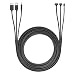 Skywin 3-in-1 Flat HTC Vive Compatible Cable - Replacement for HTC Vive 3 in 1 HDMI+USB+DC 5 Meter Flat Cable for Linkbox and Headset Connection (16 Foot)