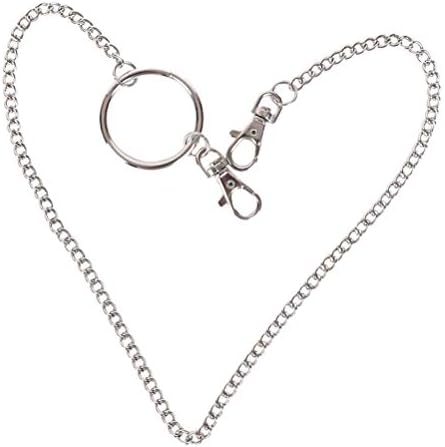 Qingsi 1 Pack Biker Wallet Long Chain Purse Chain Punk Key Chain for Biker Trucker Motorcycle Pants Jean