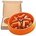 Bamboo Slow Feeder Dog Bowl - Designed by Veterinarians - Suitable for All Breeds - Large Size - Dog Puzzle Feeder
