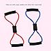 Exercise Bands Resistance Exercise, Figure 8 Fitness Equipment Tube Workout Exercise Elastic Resistance Band for Yoga (Set of 5)