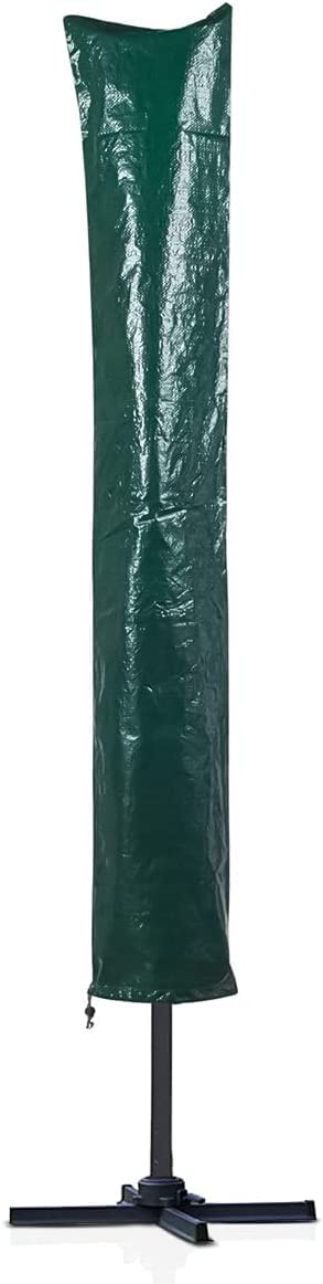 PATIO PLUS Parasol Cover, Garden Umbrella Covers 160x24x24cm Polyethylene Fabric Material, Waterproof, Windproof, Green
