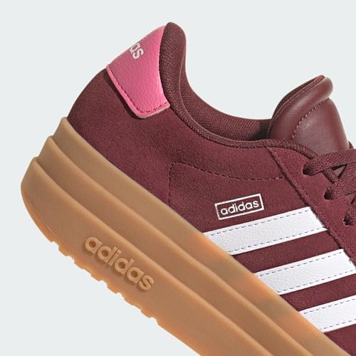 Sapatos Junior VL Court Bold para crianças unissex, fusão Shadow Red/Cloud White/Rosa, 39 1/3 EU
