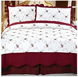 Somerset Home Embroidered Quilt Bedding Set Chloe Full/Queen