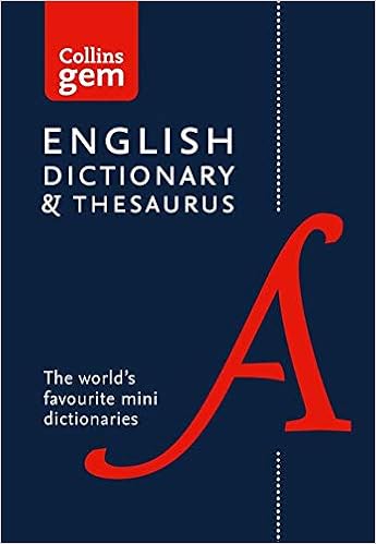 Amazon Collins Gem English Dictionary Thesaurus Collins Dictionaries Thesauruses