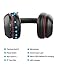 AUSDOM M09 Bluetooth Headphones Over Ear, Lightweight Wireless Headset with Microphone, Foldable and Adjustable Band, Soft Earpads, Volume Control, HD Sound Quality for Travel/Work/Cellphone, Blackthumb 3
