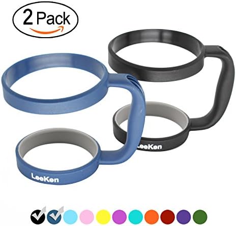 leeken handle for 30 oz Tumbler, Pack of 2 - Black / Navy