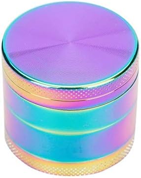 Jushi Zinc Alloy Tabacco Grinder Kitchen Grinder for Dried Spices Herbs 4 Layer Rainbow Maze Pollen Tobacco Grinder