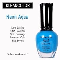 Kleancolor - Nail Polish - Neon Aqua by mad4cosmetics