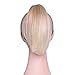 Oubeca Synthetic Claw Clip Ponytail Extensions Straight Short Pony Tail Hair Pieces For Women (27T613)