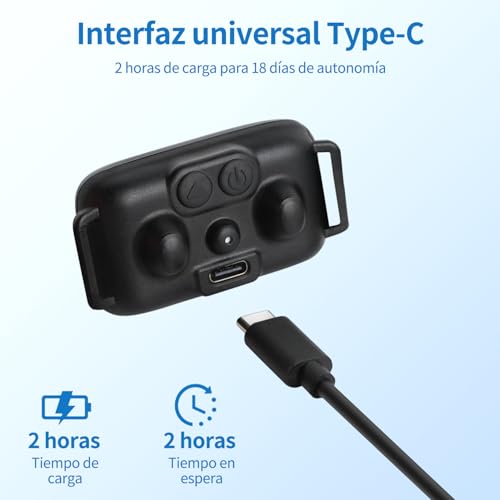 JESWO Collar Antiladridos Perro, Collar de Entrenamiento con Pantalla y 7 Sensibilidades Ajustables, Modos Pitido y Vibración No Intrusivos, IP67 Impermeable y Recargable