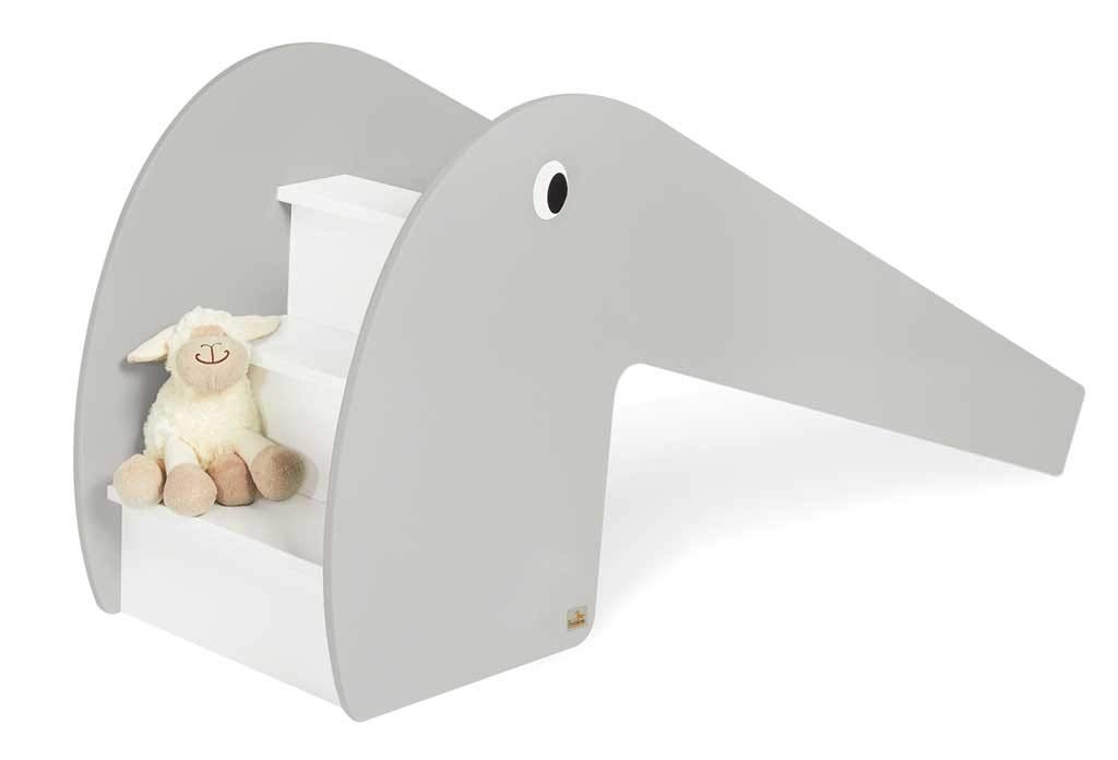 Pinolino Indoor Rutsche Lotta Aus Holz Belastbarkeit 60 Kg Mit 2 Augenaufklebern Fur Kinder Ab 3 Jahren Weiss Grau Amazon De Baby