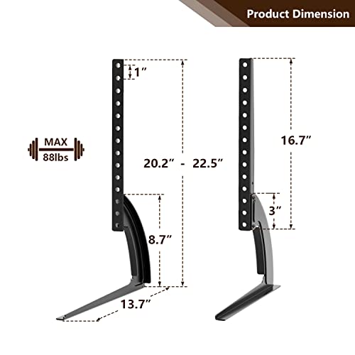 TAVR Universal Table Top TV Stand Base TV Legs for Most 32 37 40 42 47 50 55 LCD LED Plasma Flat