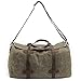 S-ZONE Travel Tote Duffel Weekender Bag Waxed Canvas Leather Carryon Luggage