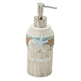 Zenna Home Seaside Serenity Lotion or Soap Dispenser, Coastal Beach Theme Bathroom Accessory