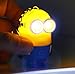 Ebuyingcity Despicable Me Minion Toy Rubber KeyChain 3D Eyes PVC Figure Flashlight w/ Sound