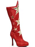 Ellie Shoes Women's 420-Hero Boot, Red, 8 M US