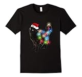 Cat lover led christmas tshirt funny