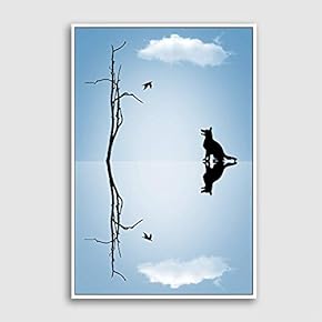 Framed Canvas Wall Art for Living Room, Bedroom Sky Canvas Prints for Modern Home Decoration Ready to Hang - 16"x24" inches