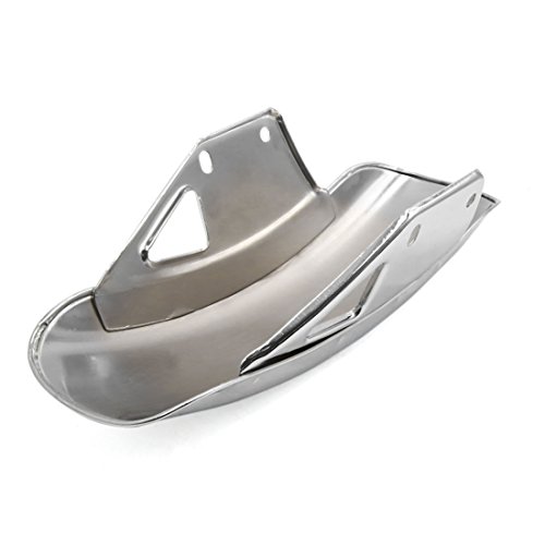 uxcell Chrome Plating Scooter Motorcycle Front Fender Mud Flap Mudguard for GN125 - Thumbnail 3