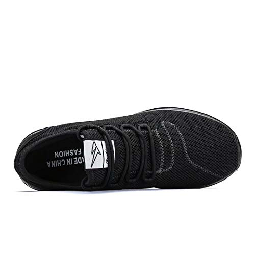 Srenket Mens Casual Athletic Sneakers Comfortable Running Shoes Light Tennis Zapatos Footwear for Men Walking Workout All/Black44