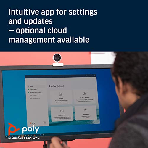 Poly Studio P5 Professional Webcam (Plantronics) - 1080p HD Laptop Camera for Video Conference & Distance Learning - Monitor & Tripod Mount - Privacy Shutter-Works w/Teams (Certified),Zoom(Certified) - Image 6