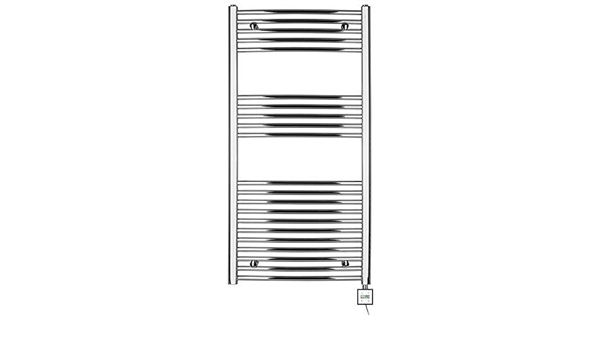 Eléctrico Radiador Toallero BH415e 1175 Al. X 600b Cromo ...