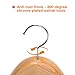 JS HANGER Wooden Suit Hangers, 3 Pack Extra-Wide Shoulder wood Coat Hangers with Non Slip Pant Bar, Extra Smooth and Splinter Free Natural Finish