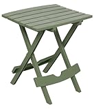 Adams Manufacturing 8500-01-3700 Plastic Quik-Fold Side Table, Sage