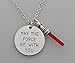 STAR WARS: THE LAST JEDI. May the Force Be With You Pendant Necklace (Red)