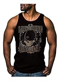 Harley-Davidson Men's Vintage Lid Biker Skull Sleeveless Muscle Tee, Black