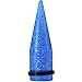 Body Candy Blue Acrylic Glitter Straight Taper Ear Gauge Plug (1 Piece) 20mm