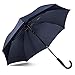 LifeTek Kingston FX1 Windproof Golf Umbrella - Large 54 Inch Automatic Open for 2 People, Comfort Grip Classic Cane Style Handle, Fast Drying Canopy, Premium Quality Construction