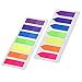 Outus 560 Pieces Page Markers Arrow Flags Tabs Fluorescent Sticky Notes Writable Tabs for Page Marker, 4 Set, 7 Color