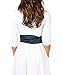 Self Tie Waist Band Belt (14987-NVY-OS),Navy (14987),One Size