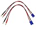 EC5 Connector Plug -> 4mm Banana Plugs Battery Charge Lead Adapter Cable - 2 Pack - Apex RC Products #1410