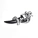 LaurieCinya Dragon Necklace for Men Stainless Steel Tribal Wolf Tooth Pendant Necklace Silver Black Tone 24 Inches Chain