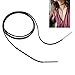 Women Fashion Necklace Chain, BOKOLI Gothic Style Long Black Velvet Punk Choker (Gold) (Silver)
