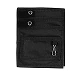 Elite Medical Instruments EAO-314-B EMI Nylon 5 Pocket Nurse Scrub Organizer, Black