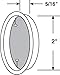 Prime-Line N 7206 2 In. Satin Nickel Closet Door Finger Pull 2 Count (Pack of 1)