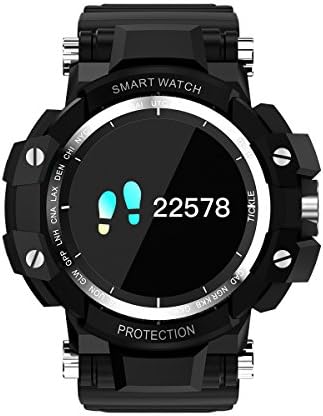 Fitness Tracker Activity Tracker with Heart Rate Monitor Blood Pressure Sleep Monitor Step Counter PETIOT Bluetooth Waterproof Smart Watch Bracelet for Android iOS Men Women (Black)