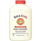 Gold Bond Cornstarch Plus Baby Powder 4 oz (Pack of 8)
